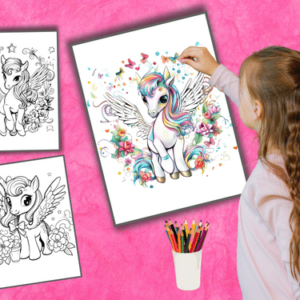 Unicorn Coloring Pages (+5y) - Image 2