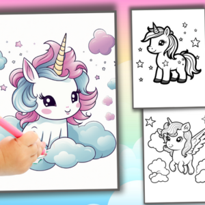 Unicorn Coloring Pages (2 to 4 years) - Image 3