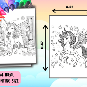 Unicorn Coloring Pages (+5y) - Image 5